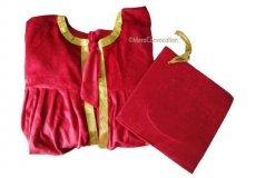 Red Velvet Graduation Gown and Cap