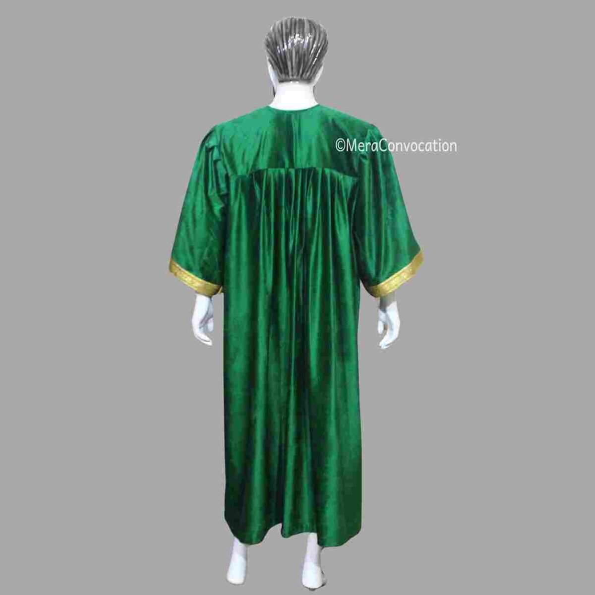 Green Matte Velvet Graduation Gown and Cap – Mera Convocation