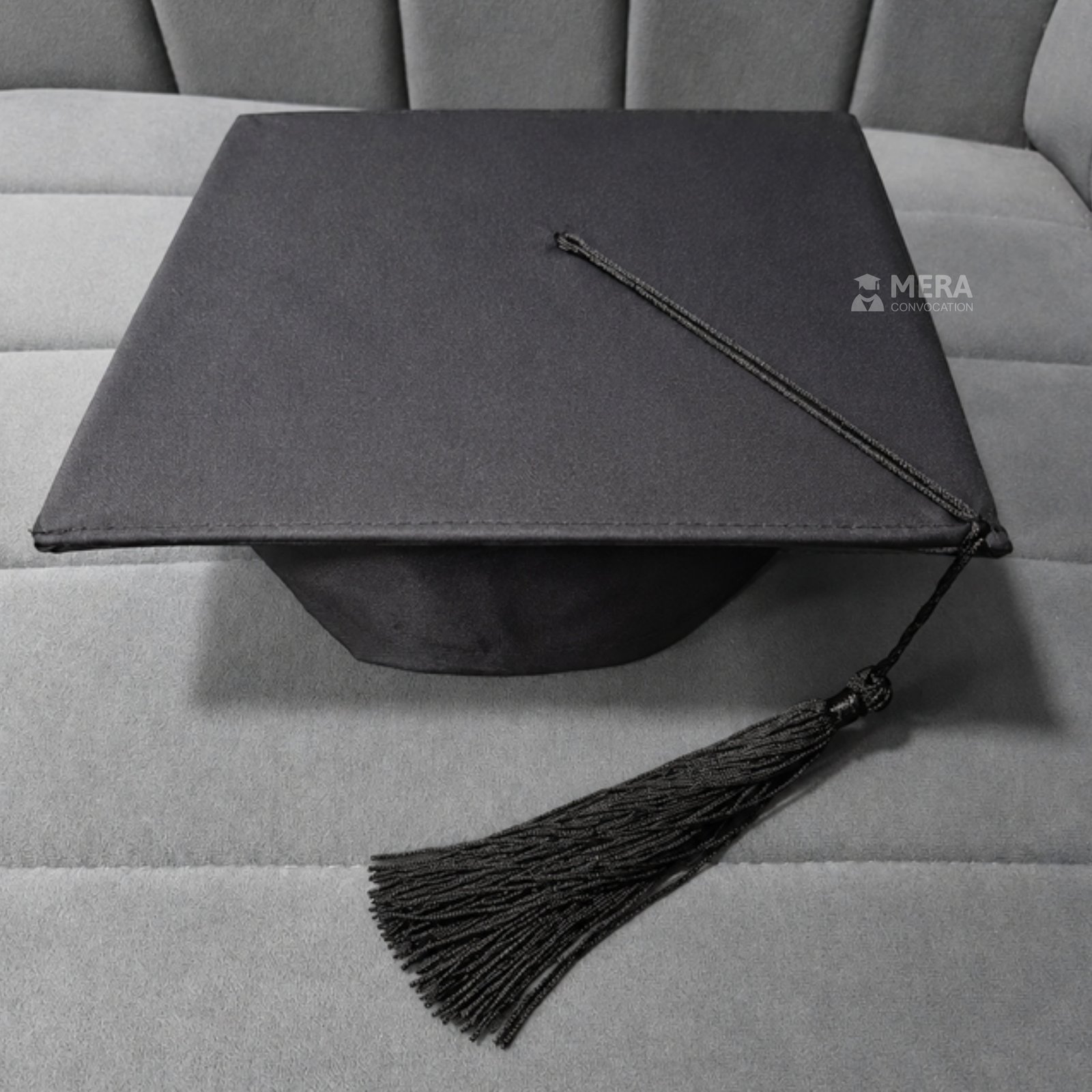 Black Matte Graduation Cap with Black Tassel ''Black Matte Graduation Cap with Black Tassel''>