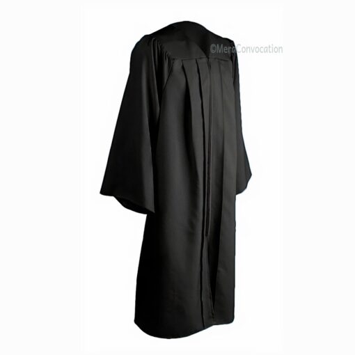 ''Black Matte Graduation Gown''>