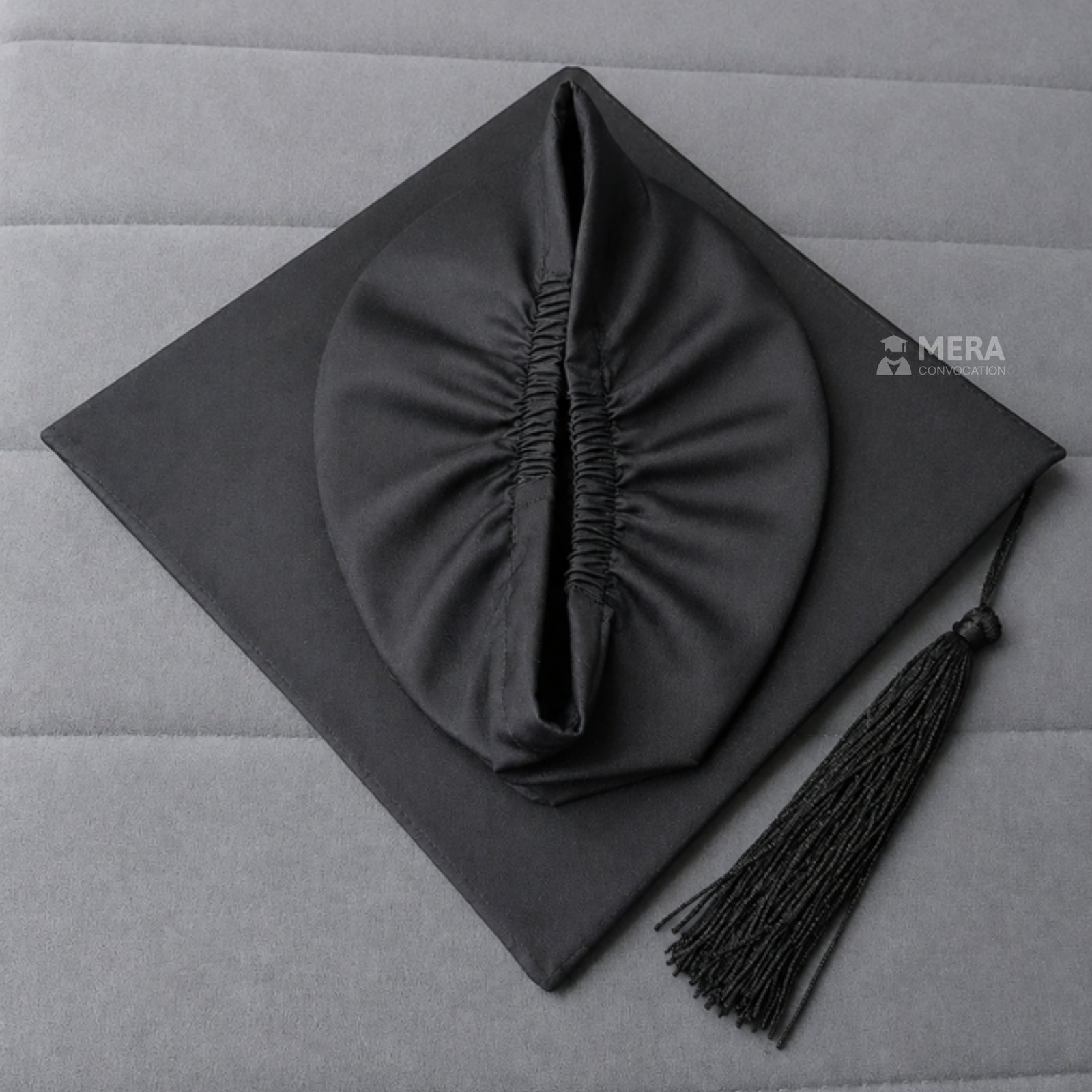 Black Matte Graduation Hat with Black Tassel ''Black Matte Graduation Hat with Black Tassel''>