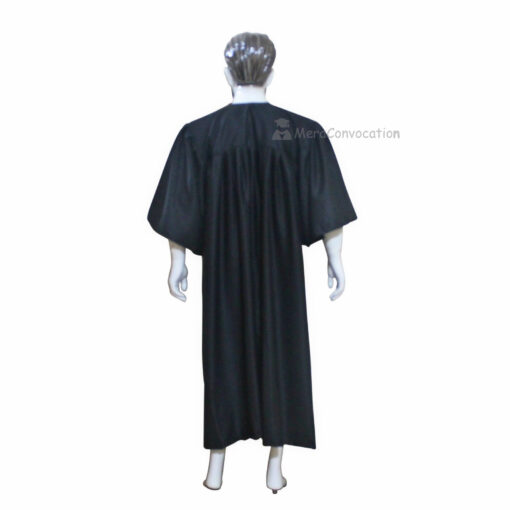 Black Polyester Convocation Gown