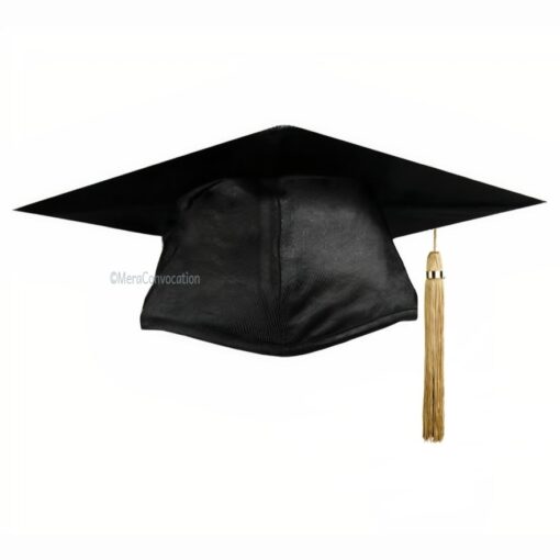 ''Black Shiny Convocation Cap''>