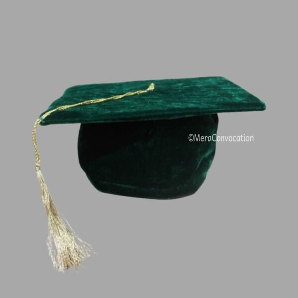 Green and Silver Premium Velvet Graduation Gown and Cap – Mera Convocation
