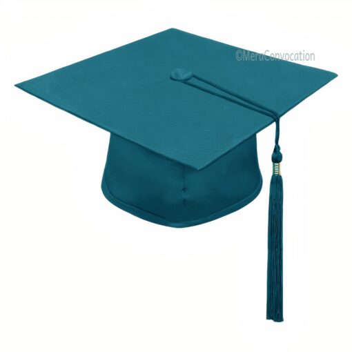 ''Emerald Green Matte Graduation Hat''>