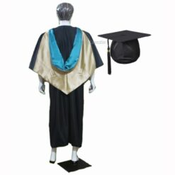 ''Emerald Green and Golden Graduation Hood''>