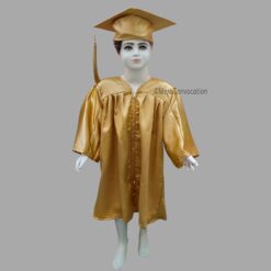 ''Golden Shiny Nursery Kids Graduation Gown and Cap''>