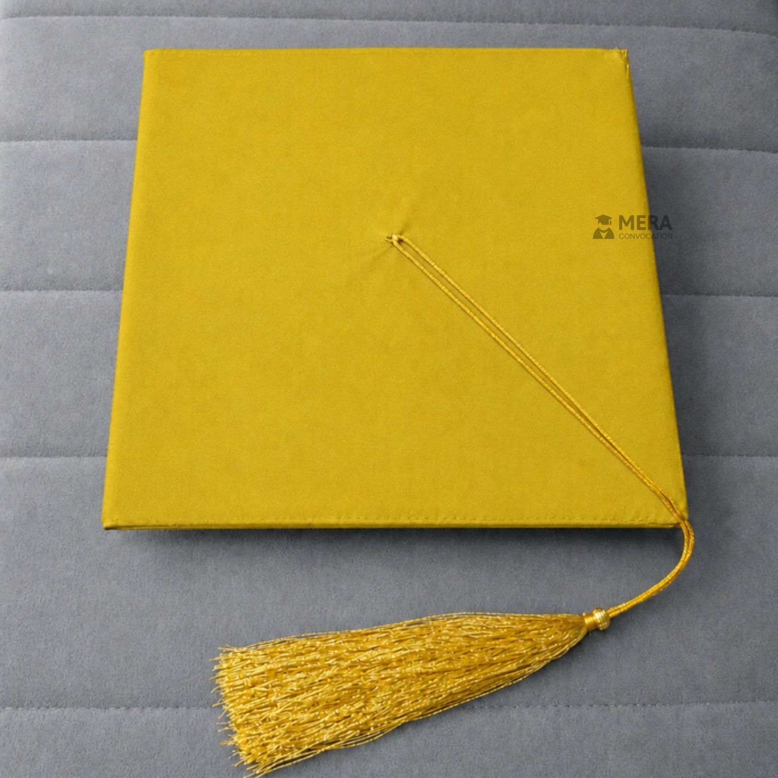 Mango Yellow Matte Graduation Cap with Golden Tassel - Mera Convocation ''Mango Yellow Matte Graduation Cap with Golden Tassel - Mera Convocation''>