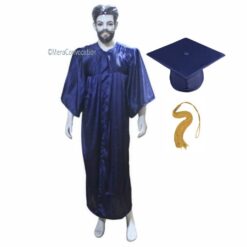 ''Navy Blue Graduation Gown''>