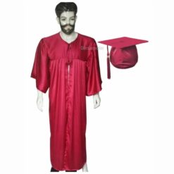''Pink Shiny Graduation Gown''>