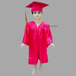 ''Pink Shiny Nursery Kids Graduation Gown and Cap''>