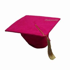 ''Pink Velvet Convocation Cap''>