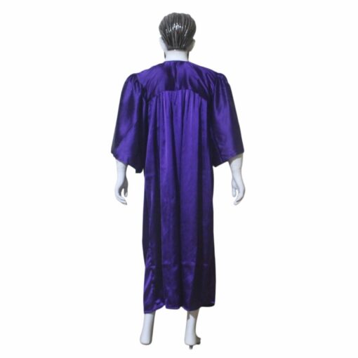 ''Purple Shiny Graduation Gown''>