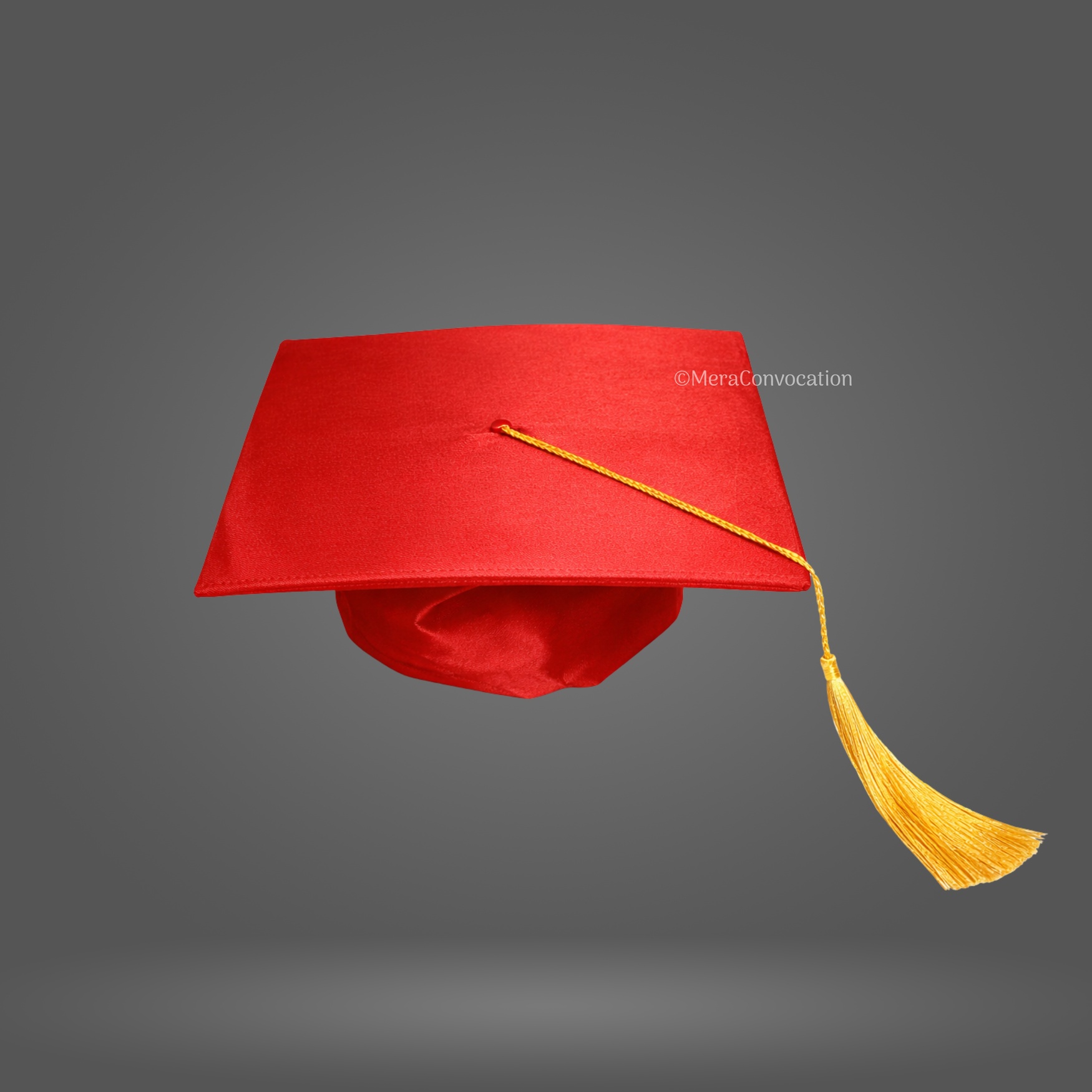 Red Premium Satin Graduation Cap ''Red Premium Satin Graduation Cap''>