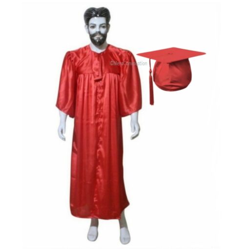 ''Red Shiny Graduation Gown''>