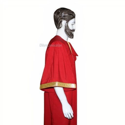 ''Right Sleeve - Red Matte Graduation Gown''>