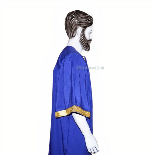 ''Right Sleeve - Royal Blue Graduation Gown''>