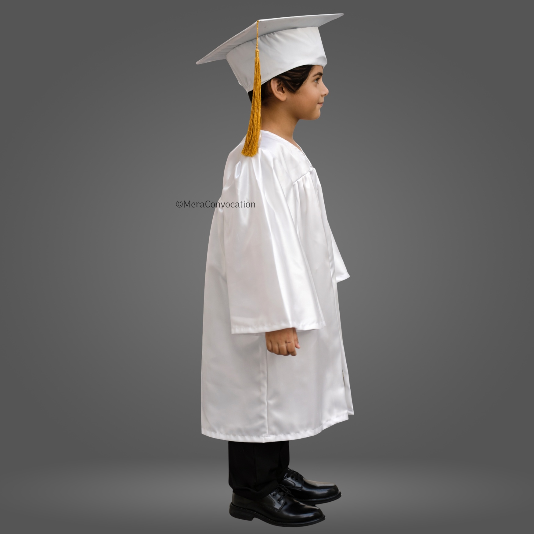 Right Sleeve of White Nursery Convocation Gown ''Right Sleeve of White Nursery Convocation Gown''>