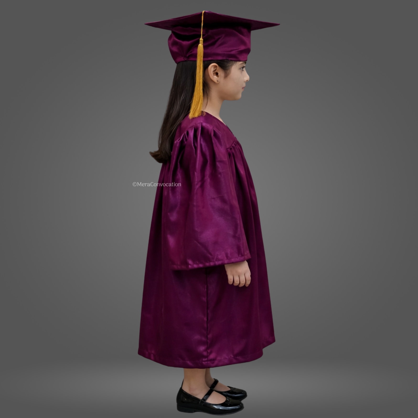 Right Sleeve of Wine Nursery Graduation Gown ''Right Sleeve of Wine Nursery Graduation Gown''>