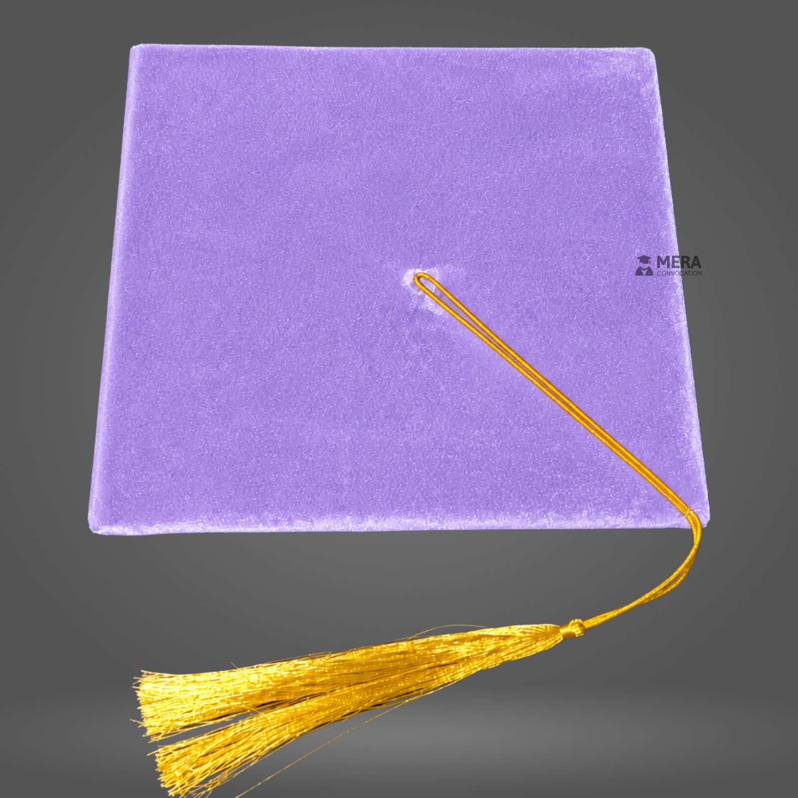 Violet Velvet Graduation Cap with Golden Tassel - Mera Convocation ''Violet Velvet Graduation Cap with Golden Tassel - Mera Convocation''>