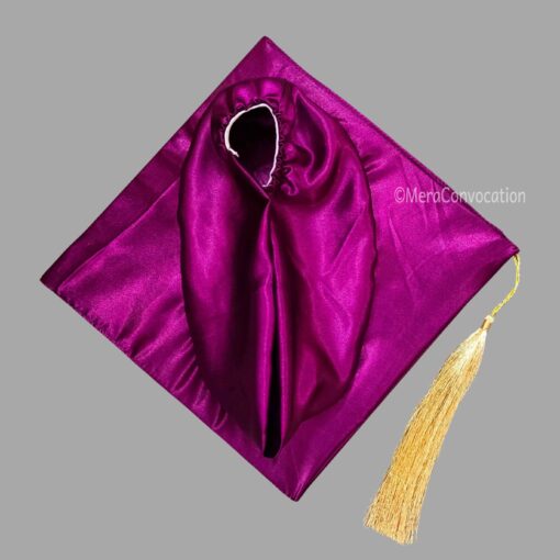 ''Wine Shiny Kids Graduation Cap''>