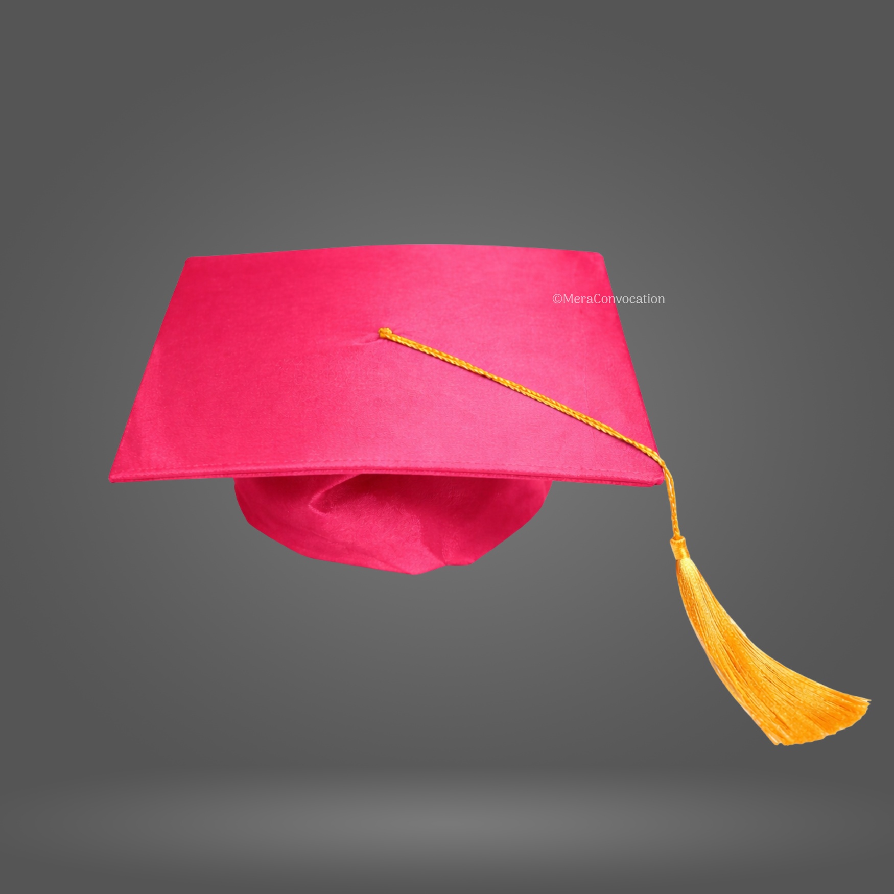 Magenta Premium Satin Graduation Cap