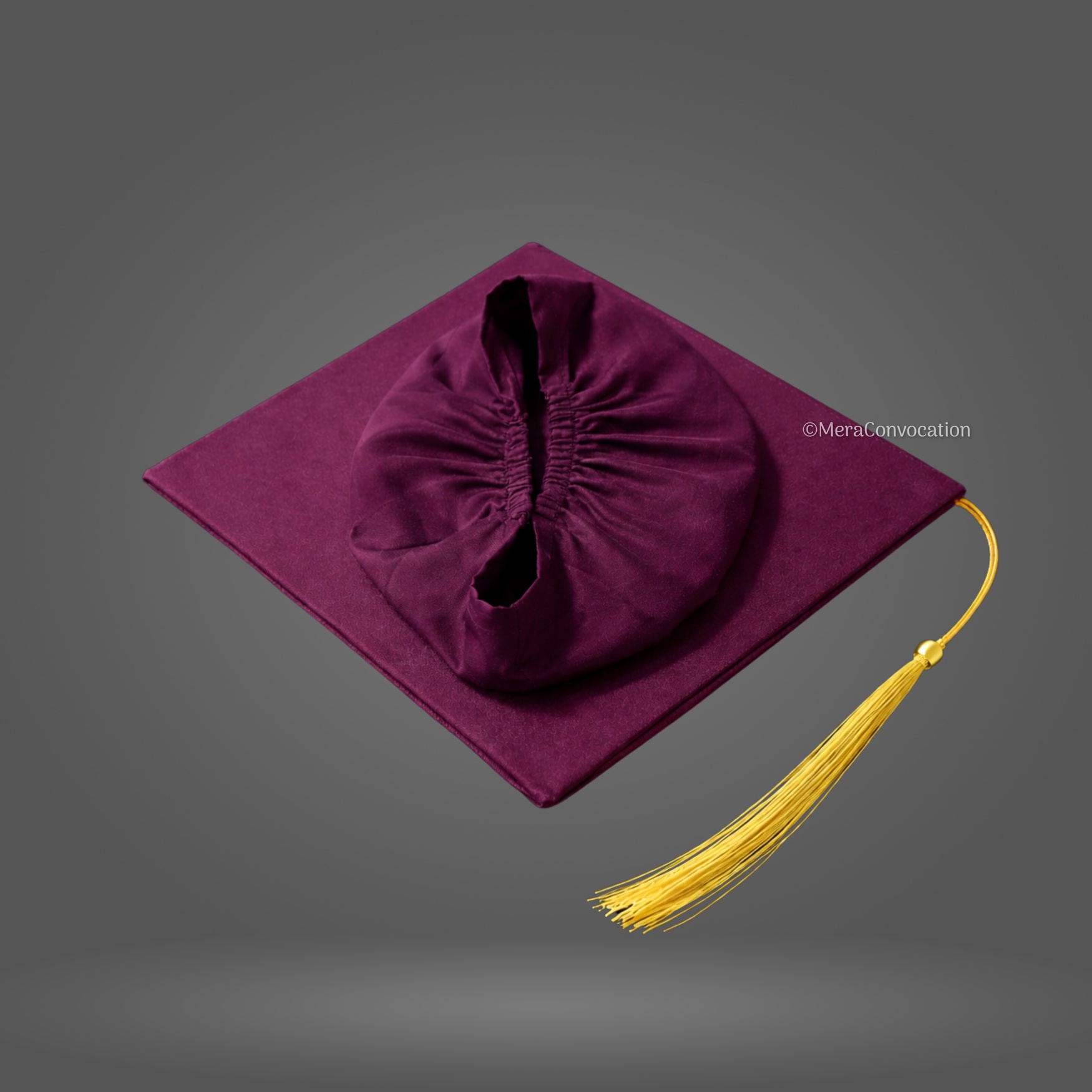 Magenta Premium Polyester Graduation Cap ''Magenta Premium Polyester Graduation Cap''>