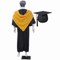 ''Yellow Matte Graduation Hood''>