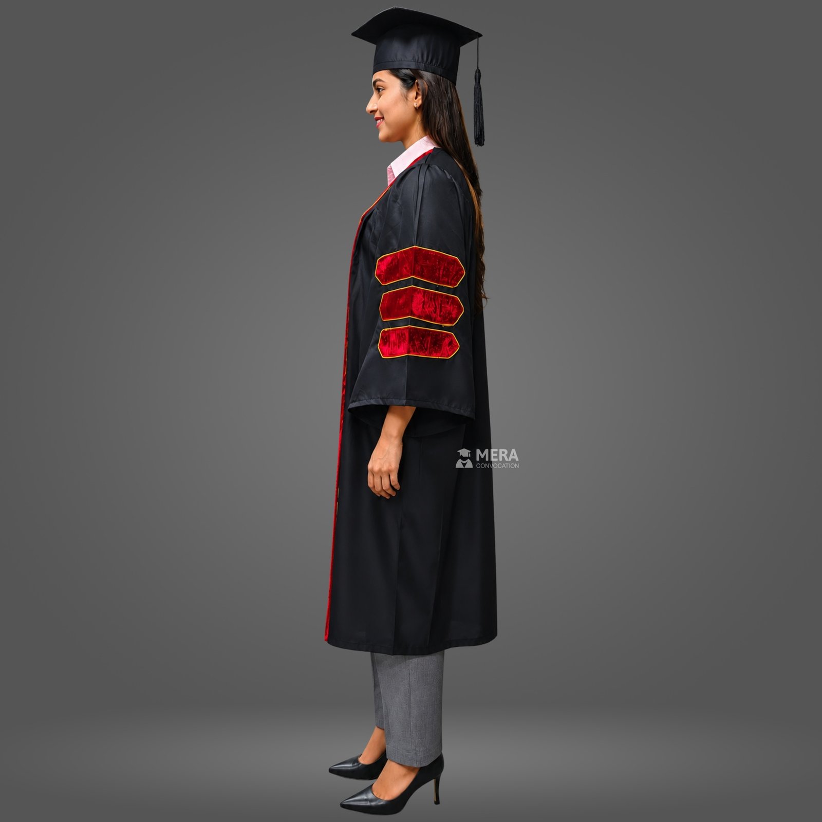 Black and Red PhD Gown Black and Red PhD Gown