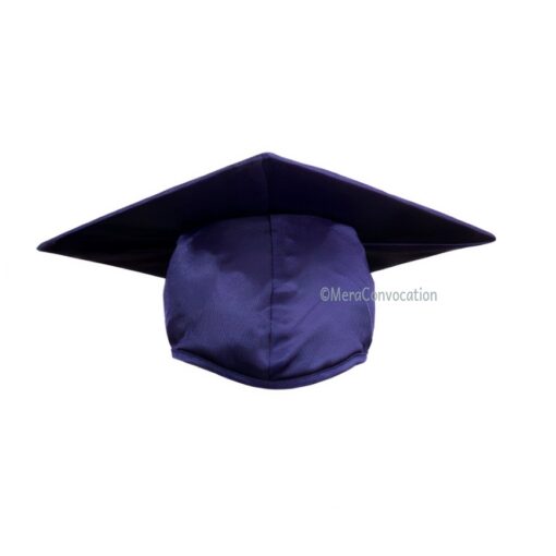 ''Navy Blue Shiny Convocation Cap''>