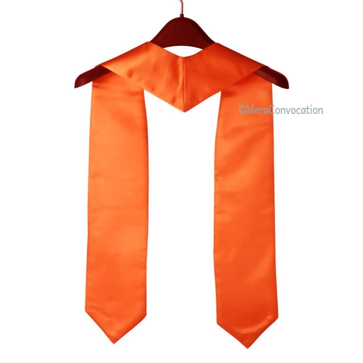 Orange Graduation Stole – Mera Convocation