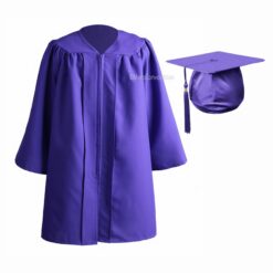 ''Purple Nursery Kids Graduation Gown''>