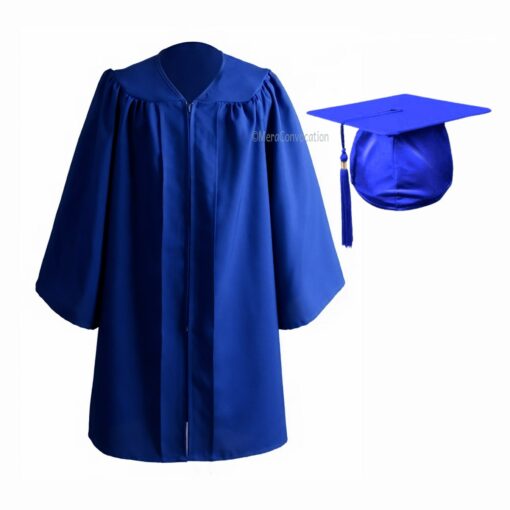 ''Royal Blue Nursery Kids G''>raduation Gown