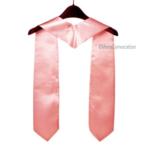 ''Baby Pink Graduation Stole''>