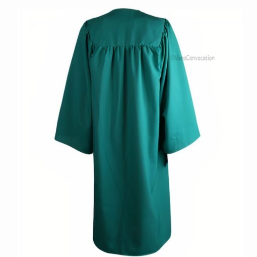 ''Peacock Green Convocation Gown''>