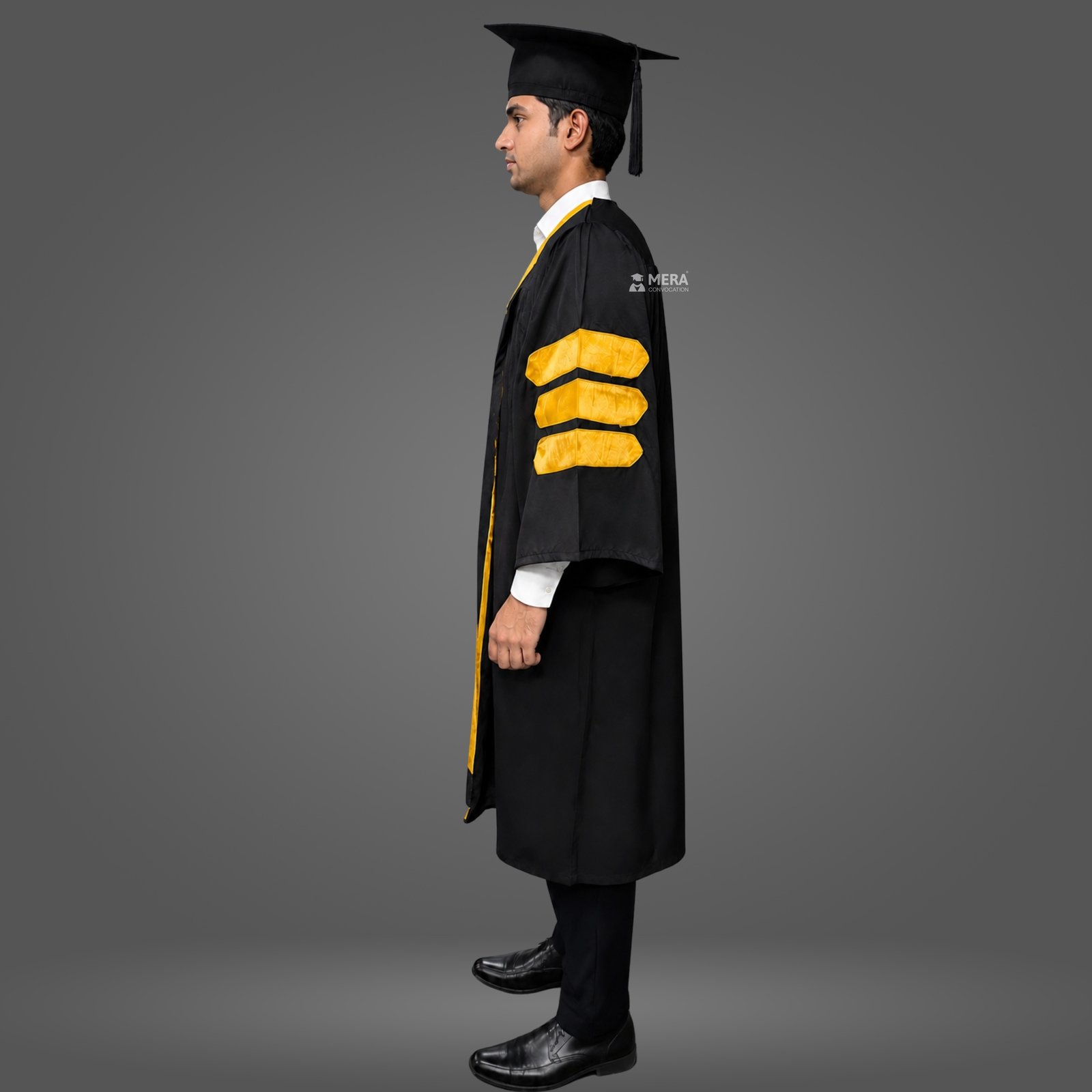 Black and Golden Doctoral Gown Black and Golden Doctoral Gown