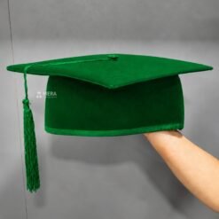 ''Green Premium Mortarboard Graduation Cap''>