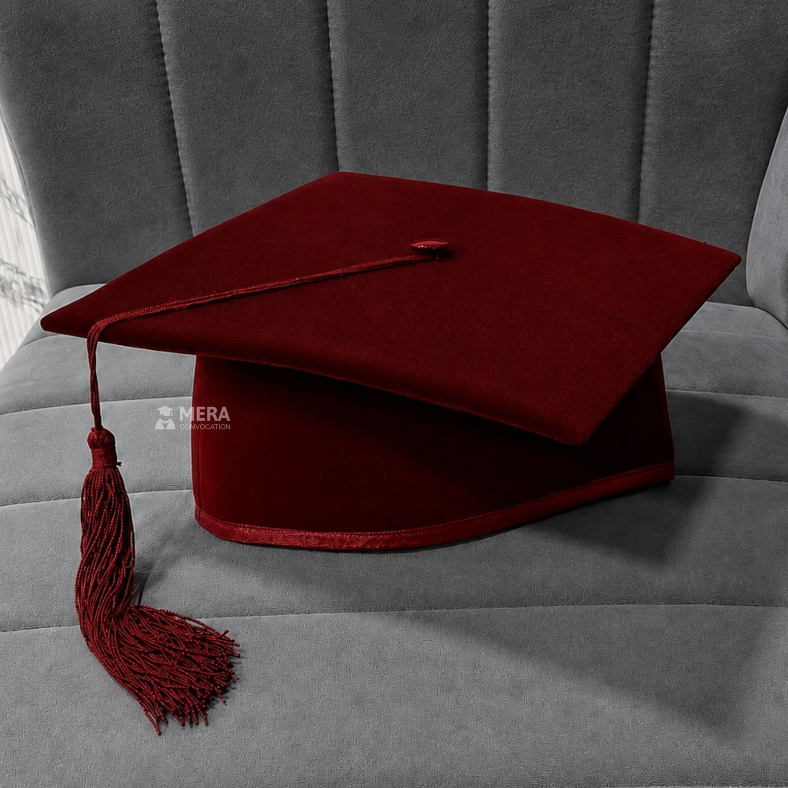 Maroon Mortarboard Graduation Cap ''Maroon Mortarboard Graduation Cap''>