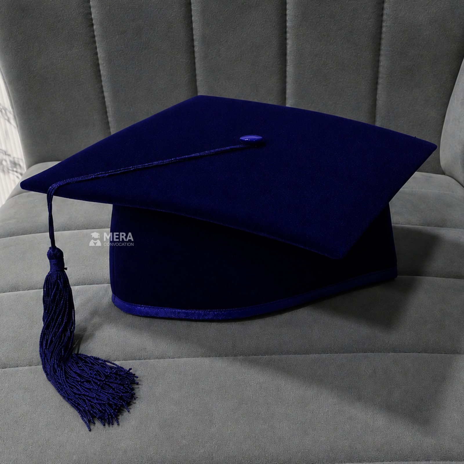 Navy Blue Mortarboard Graduation Cap ''Navy Blue Mortarboard Graduation Cap''>