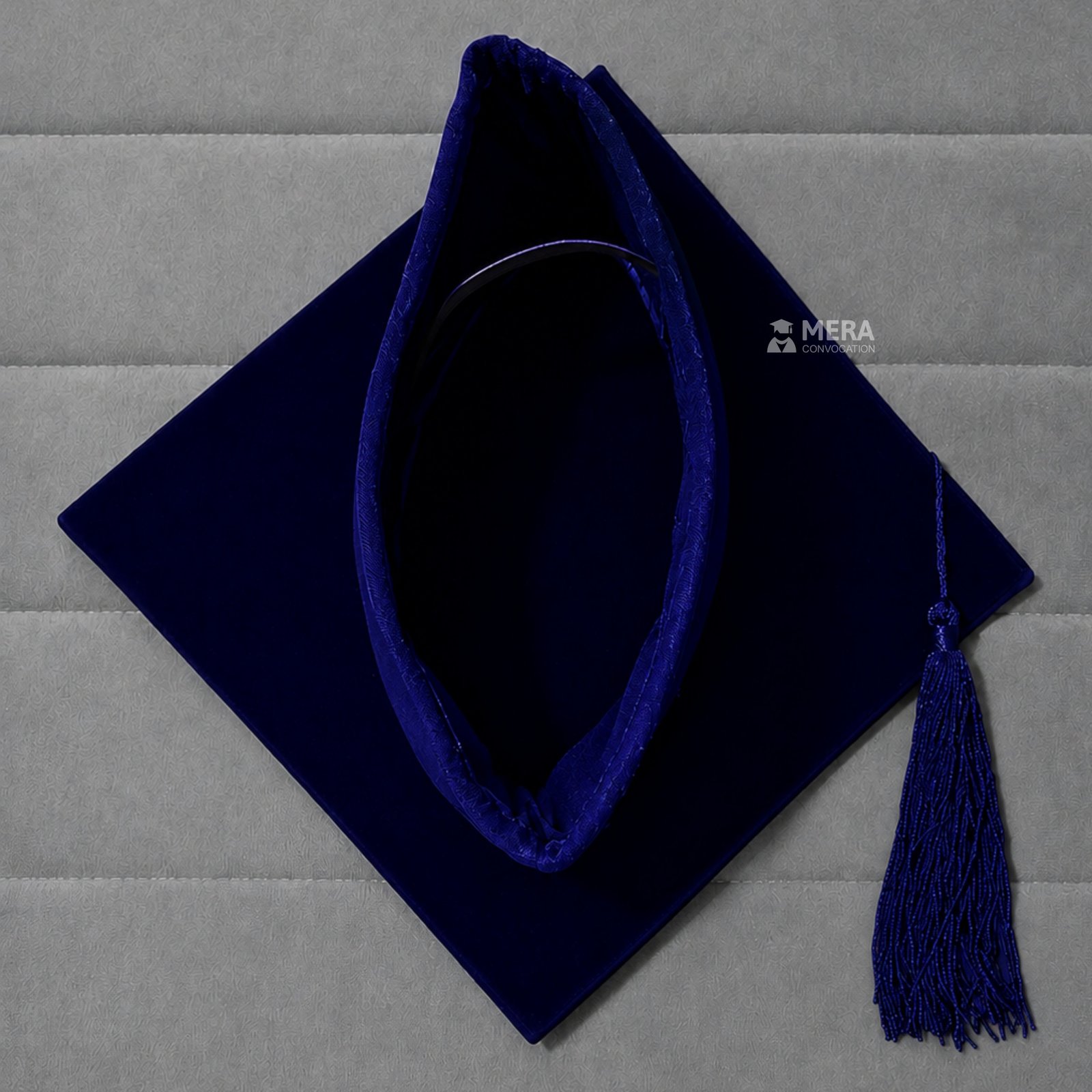 Navy Blue Premium Mortarboard Graduation Cap - Mera Convocation ''Navy Blue Premium Mortarboard Graduation Cap - Mera Convocation''>