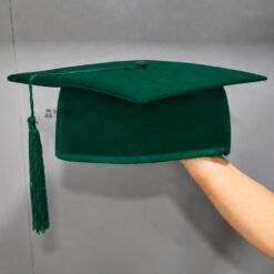 ''Peacock Green Premium Mortarboard Graduation Cap''>