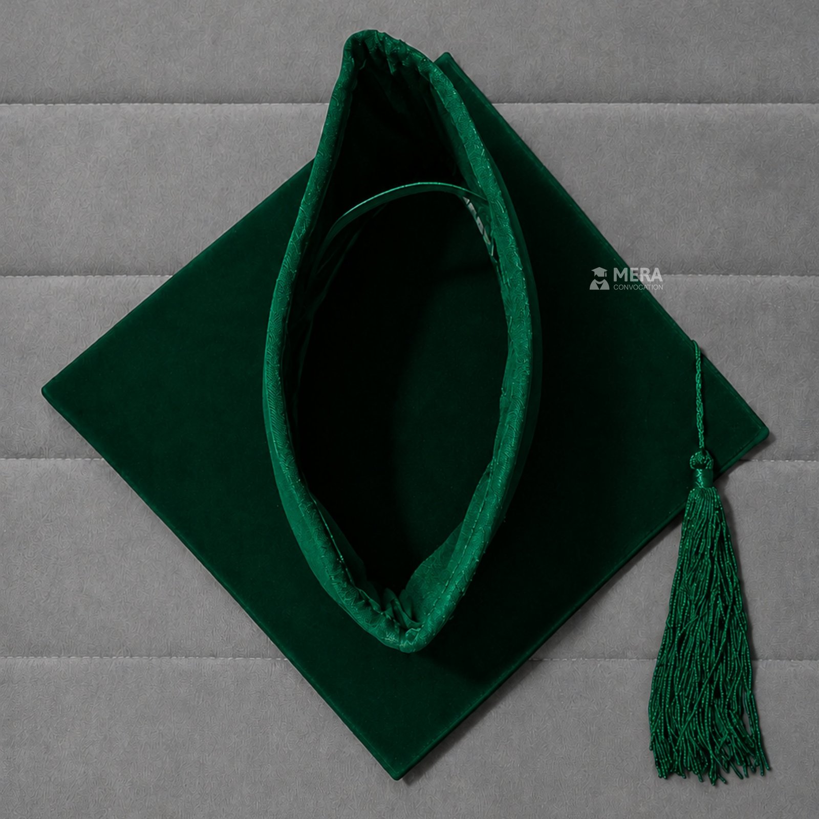 Peacock Green Premium Mortarboard Graduation Cap - Mera Convocation
