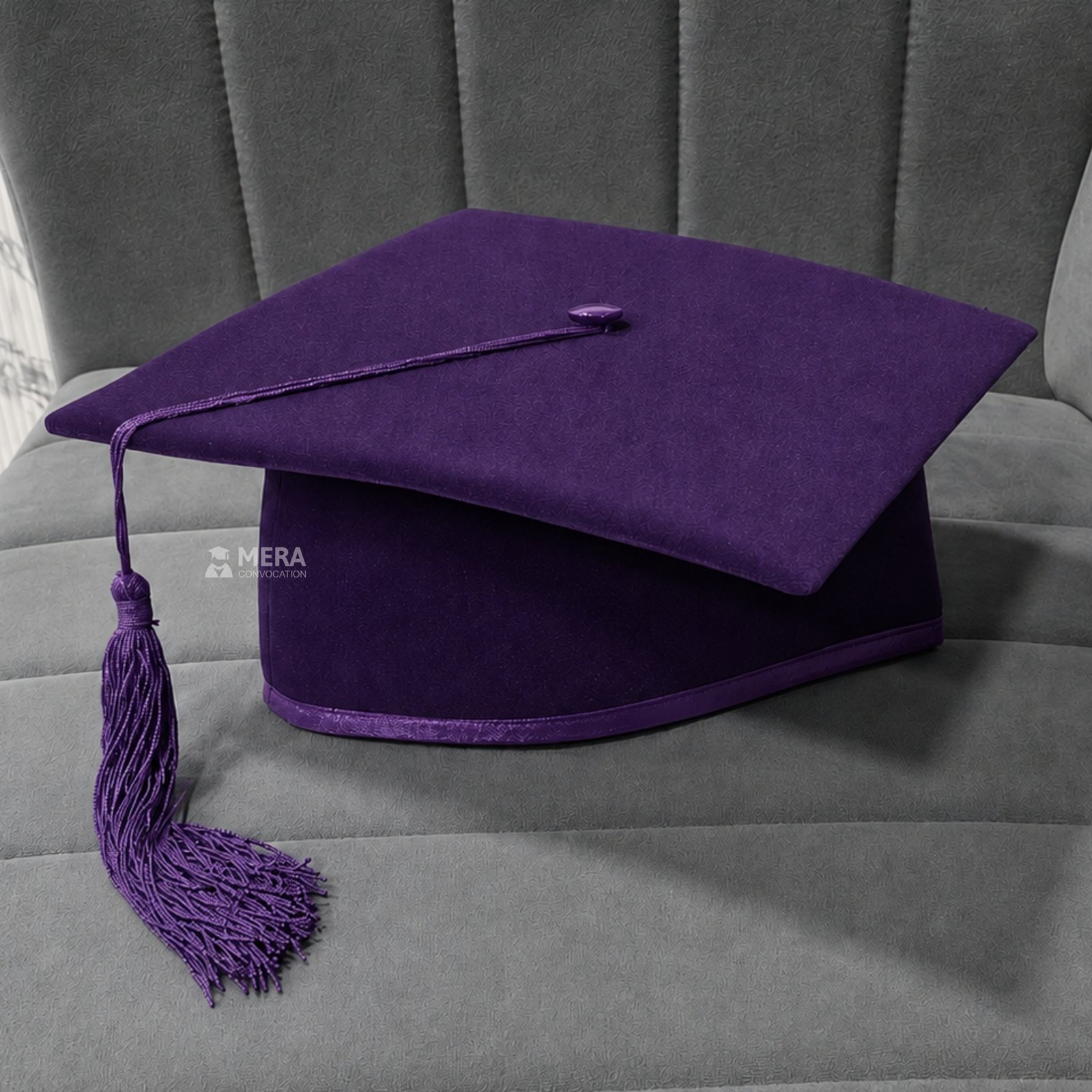 Purple Mortarboard Graduation Cap