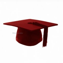 ''Red Mortarboard Graduation Cap''>