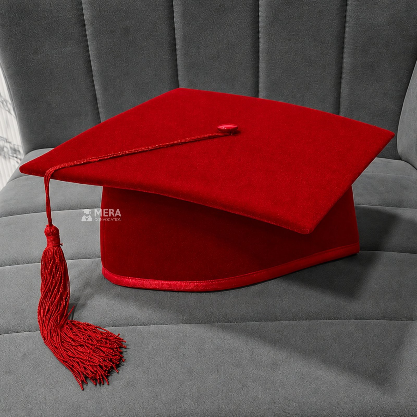 Red Mortarboard Graduation Cap ''Red Mortarboard Graduation Cap''>