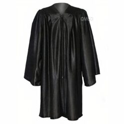 ''Black Shiny Primary School Graduation Gown''>