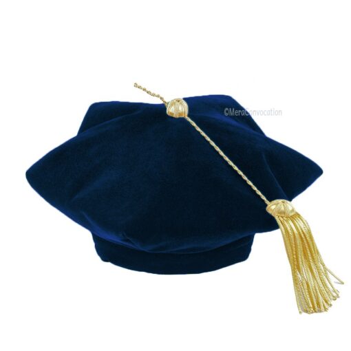 ''Navy Blue Doctoral Tam''>