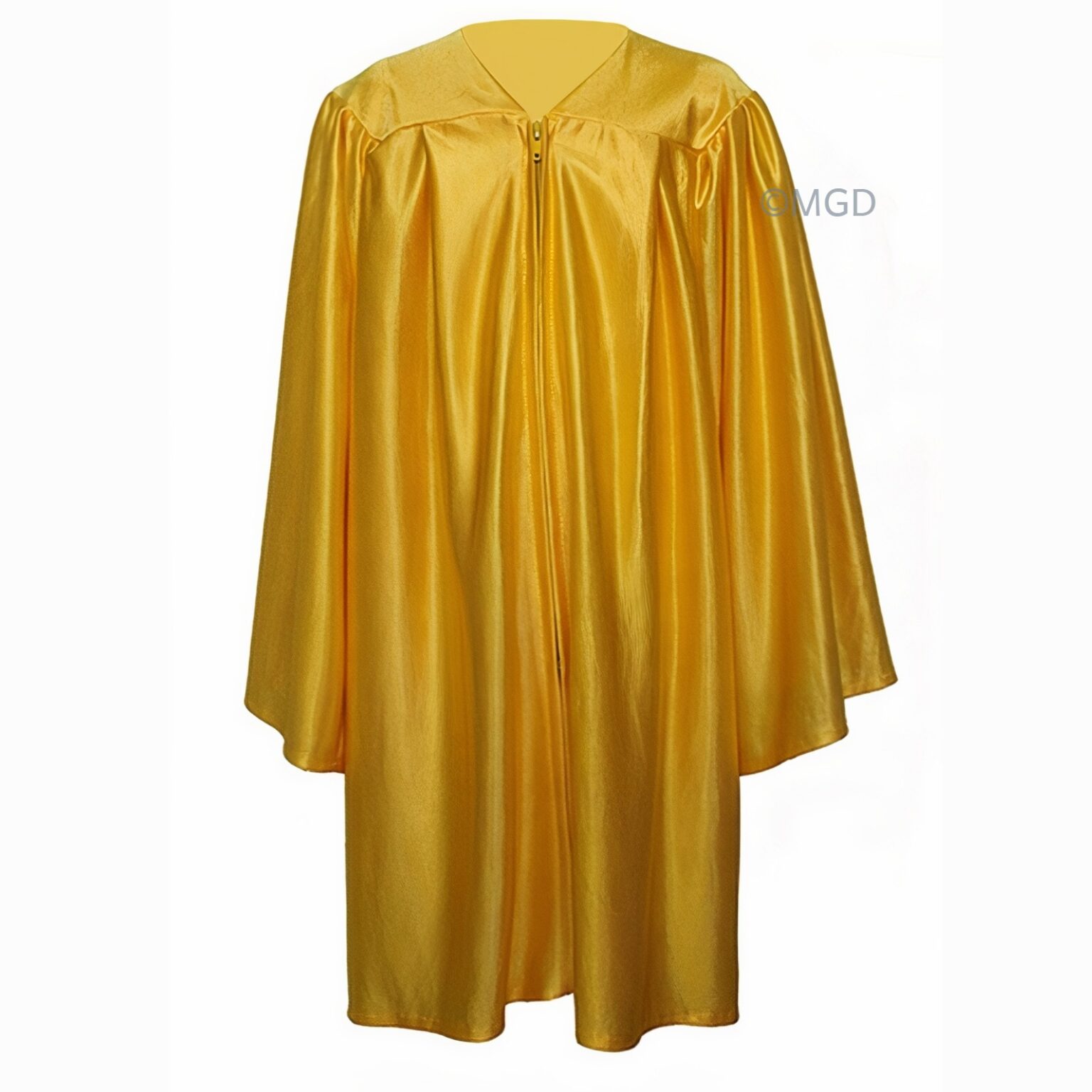 Yellow Shiny Primary Graduation Gown and Cap Mera Convocation