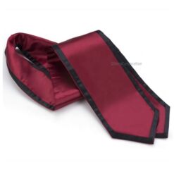 ''Maroon Graduation Stole with Black Piping''>