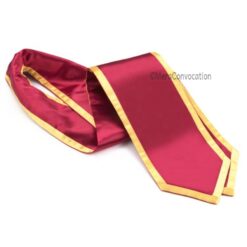 ''Maroon Graduation Stole with Yellow Piping''>